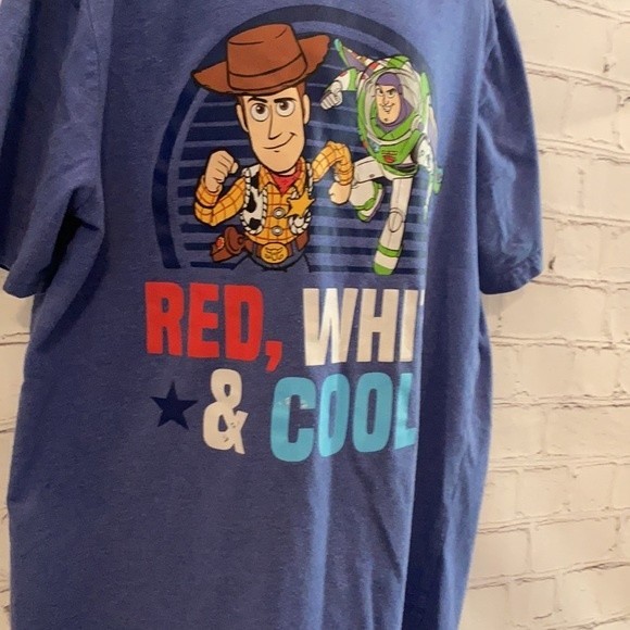 Toy Story Woody and Buzz Red, White, & Cool Tee - Picture 3 of 5